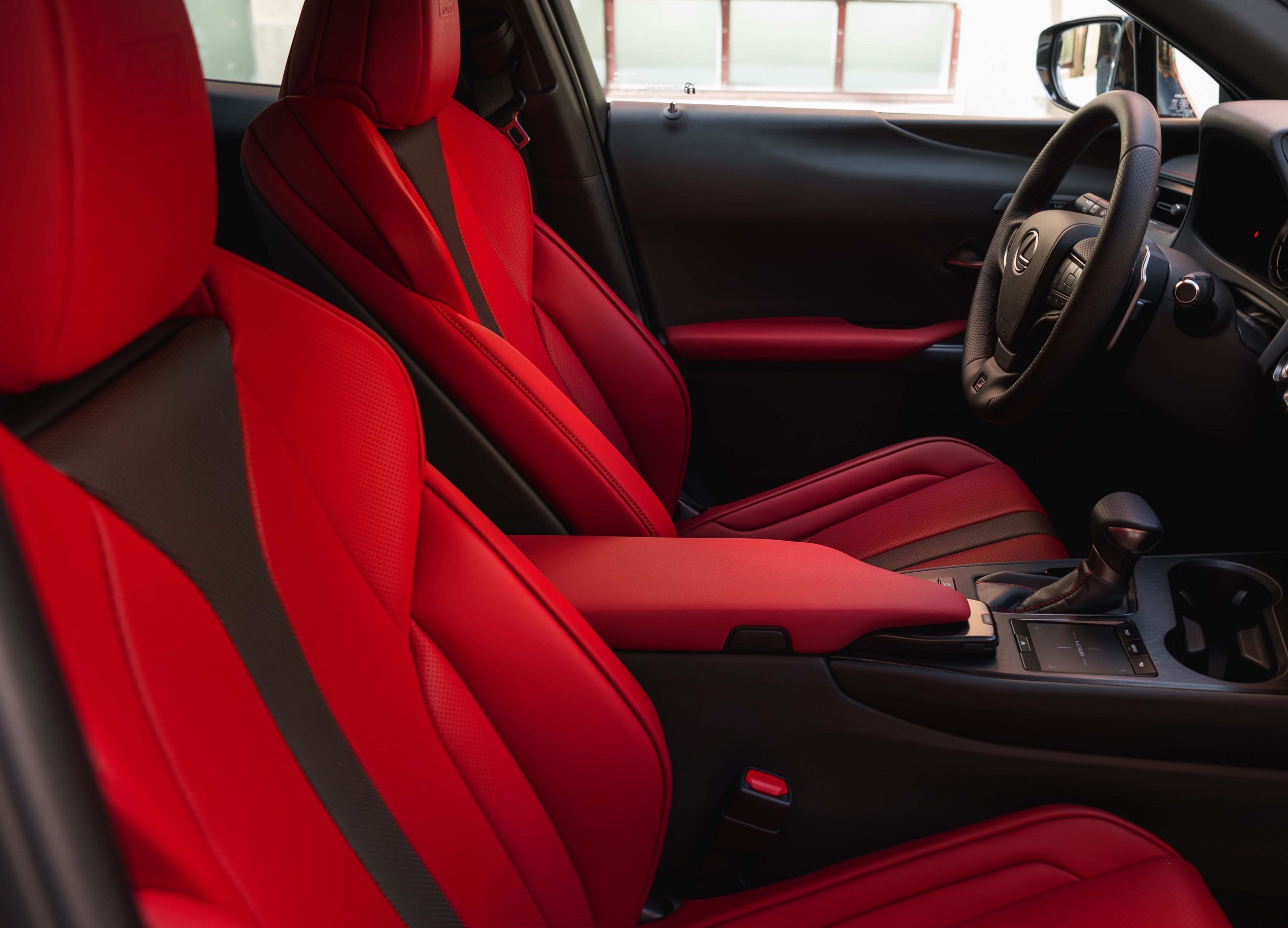 2019 Lexus UX Interior, Flare red available on F Sport models only_International image shown