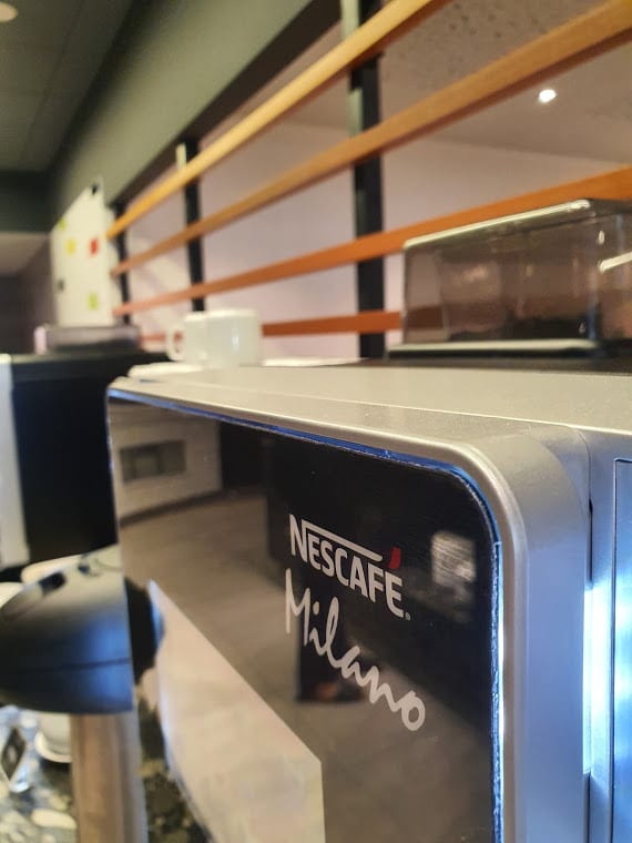 Nescafe Milano machine at the Devon Hotel, New Plymouth, Taranaki, New Zealand