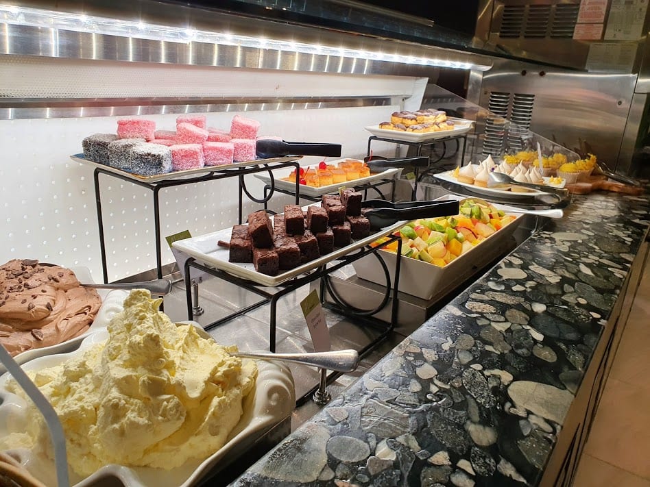 Dessert selection at the Marbles Buffet