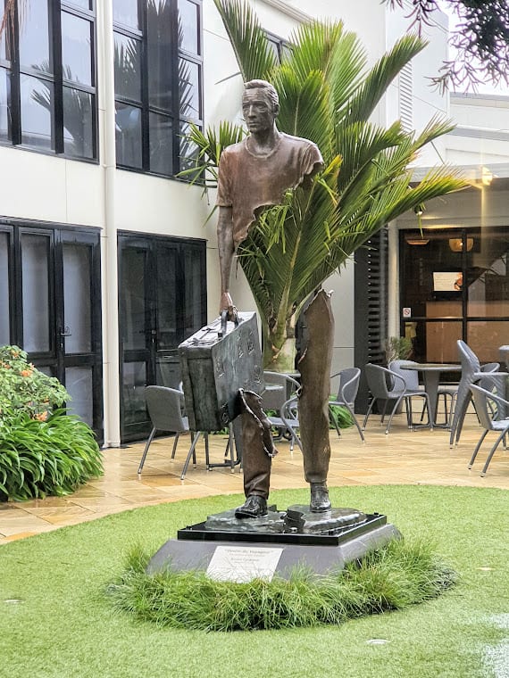 Les Voyageurs by Bruno Catalano at the Devon Hotel in New Plymouth