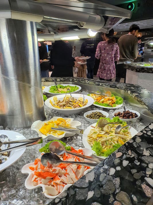 Seafood at Marbles Buffet, Devon Hotel, New Plymouth, Taranaki, New Zealand