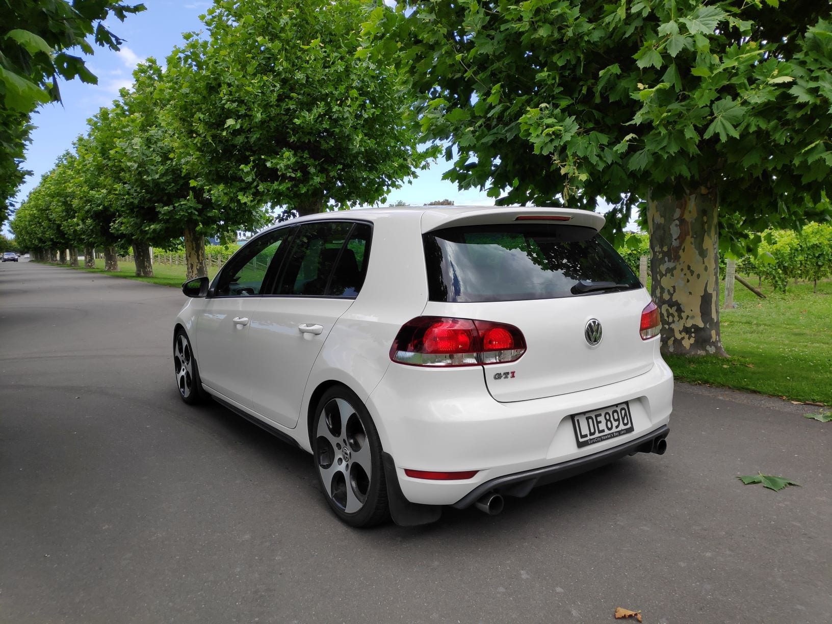 The magnificent mark 6 Volkswagen Golf GTI finished in candy white.