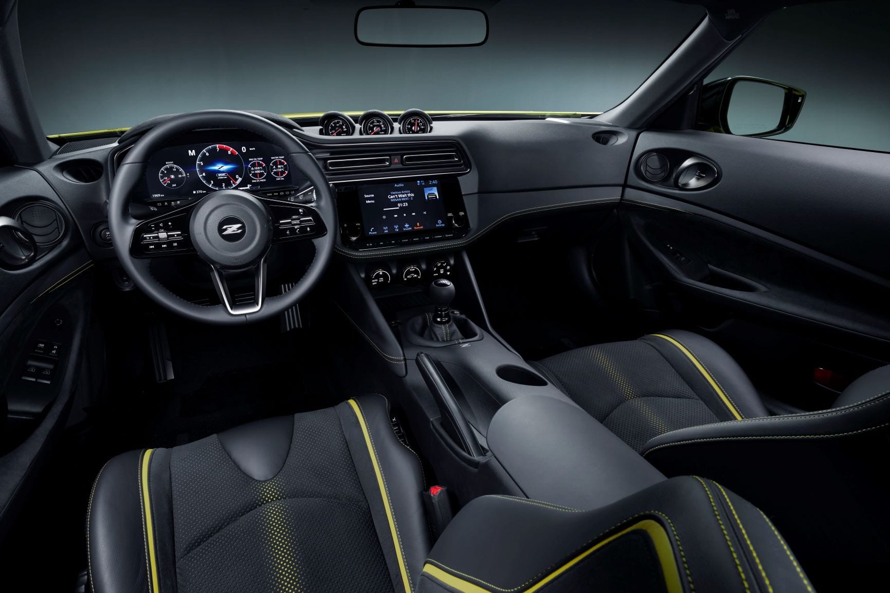An interior shot of the Nissan Proto Z