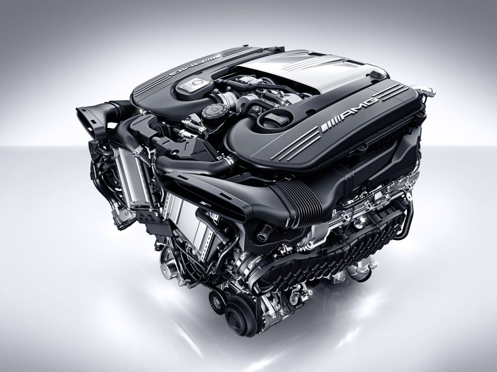 The outgoing Mercedes 4 litre twin turbo V8
