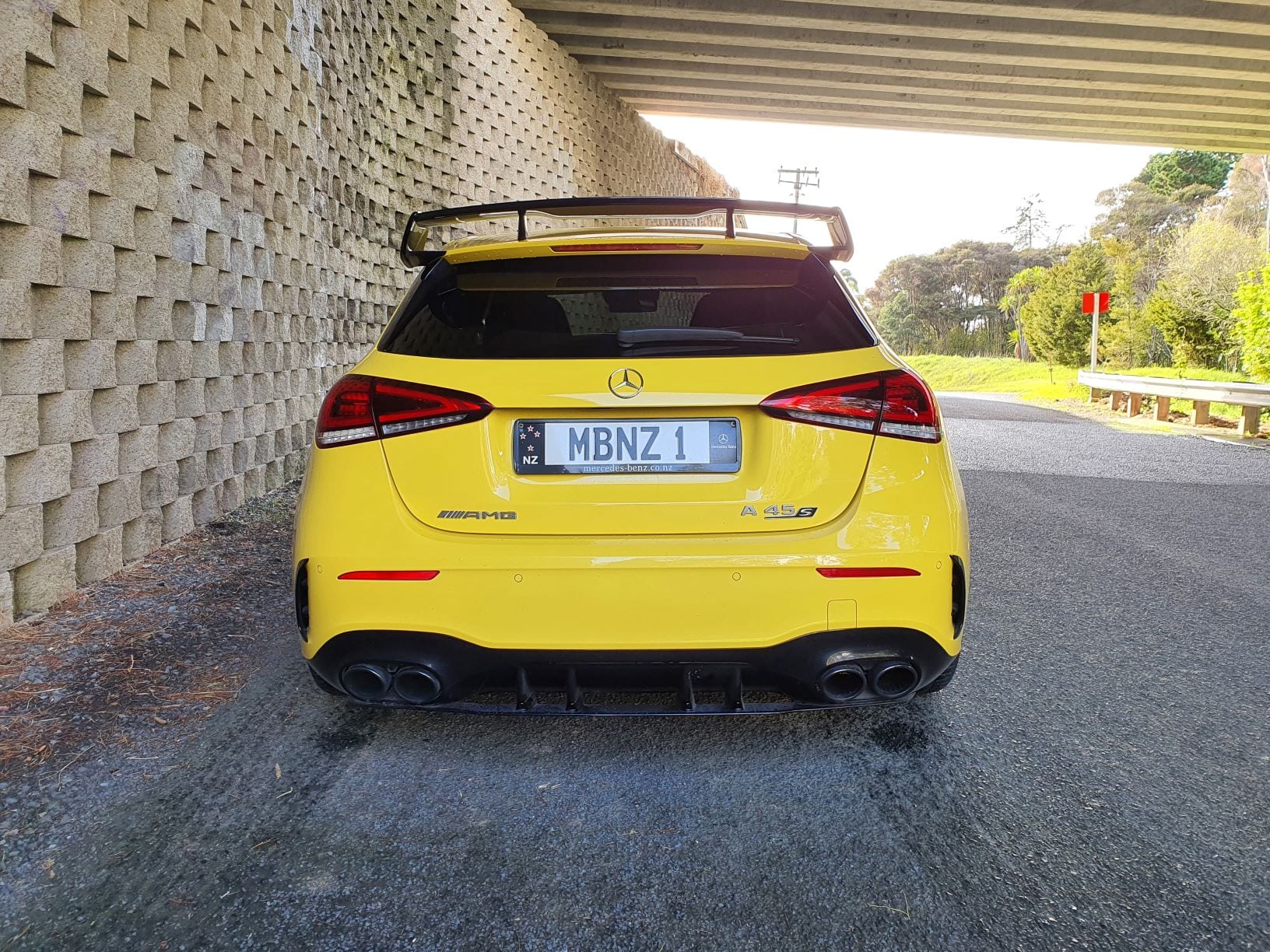 The rear end of the A45 S