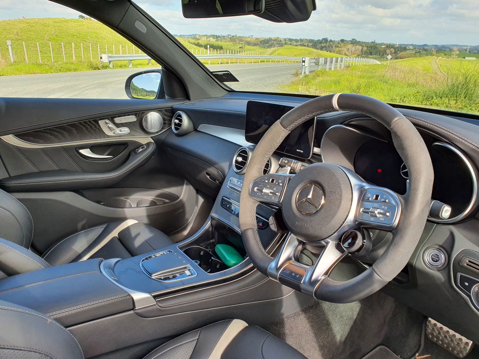 An shot of the interior of the GLC63 S