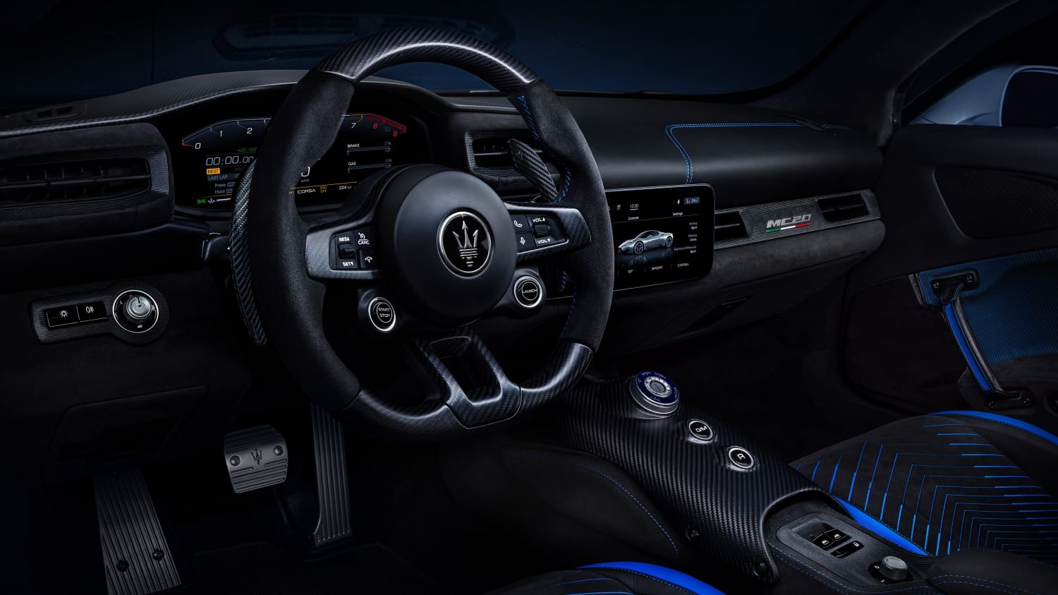 The stunning interior of the Maserati MC20
