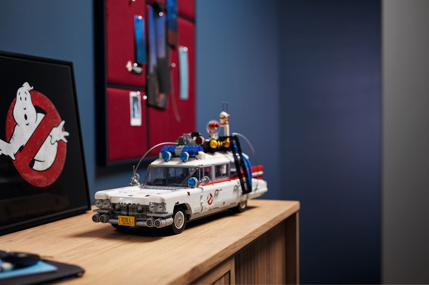 The LEGO ECTO-1 built