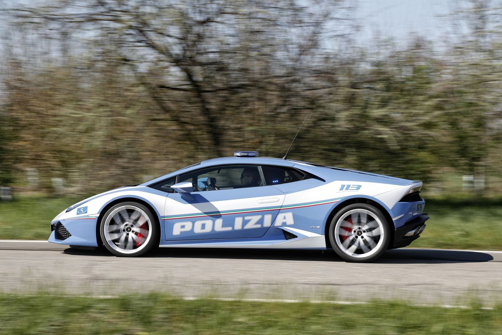 The Lamborghini Huracan in a Police livery