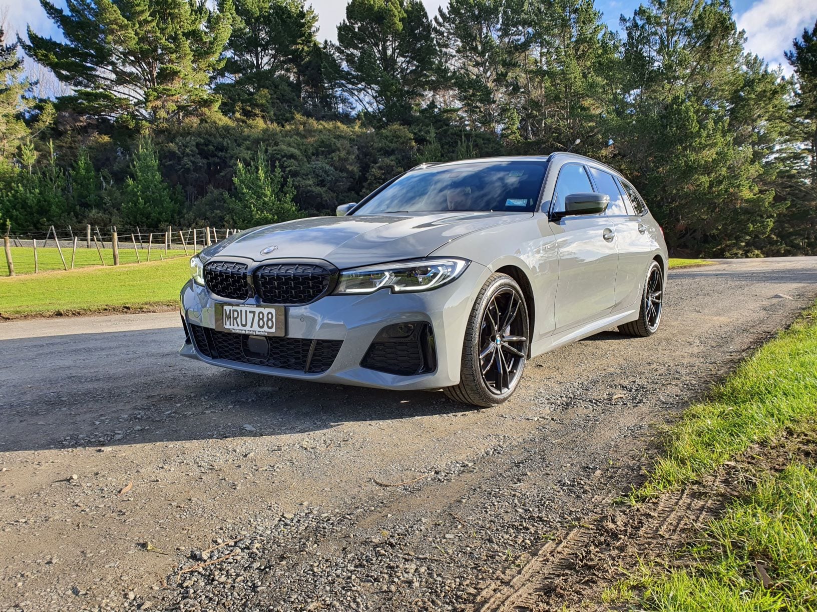 A close up of the M340i
