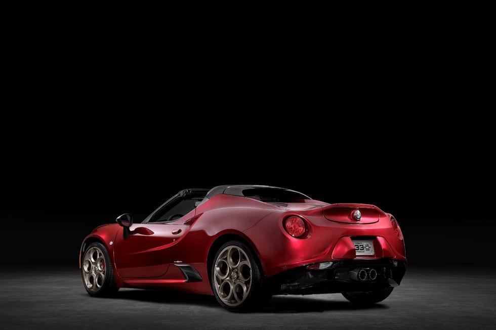 The Alfa 4C Spider Tributo 33