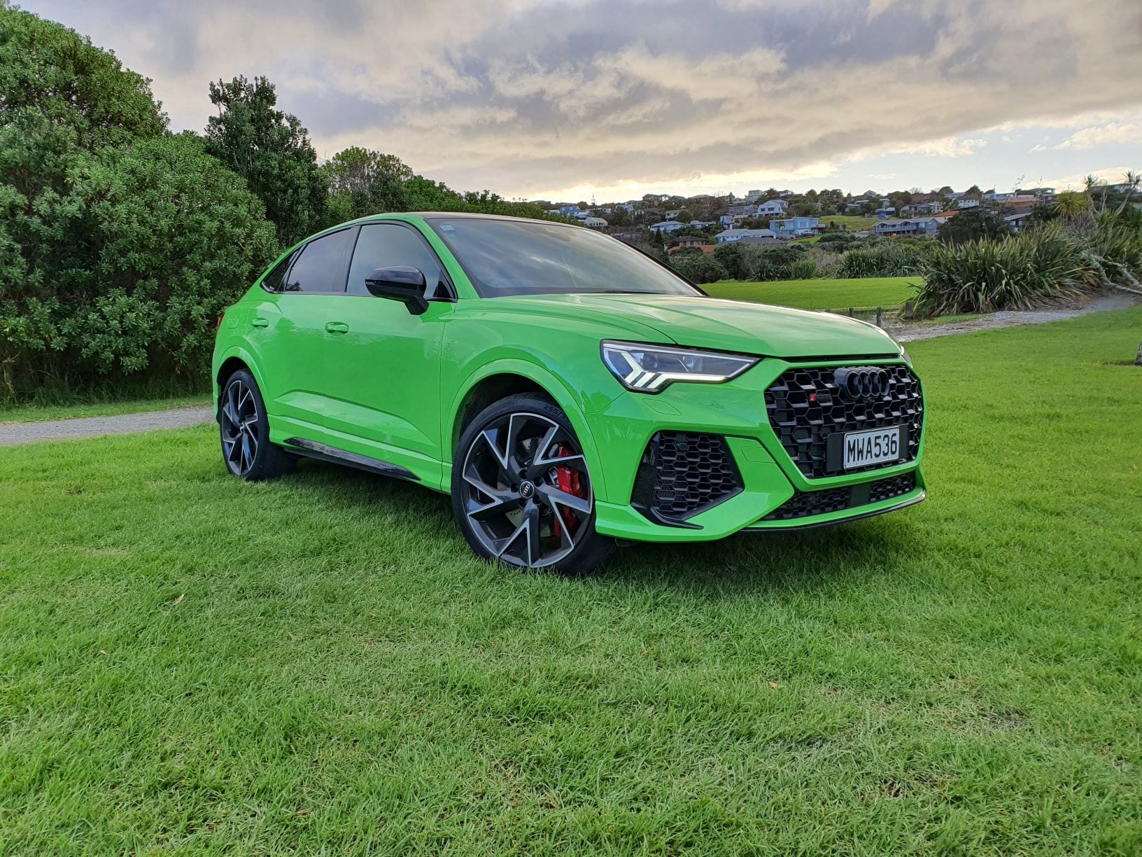 A front view of the Audi RSQ3