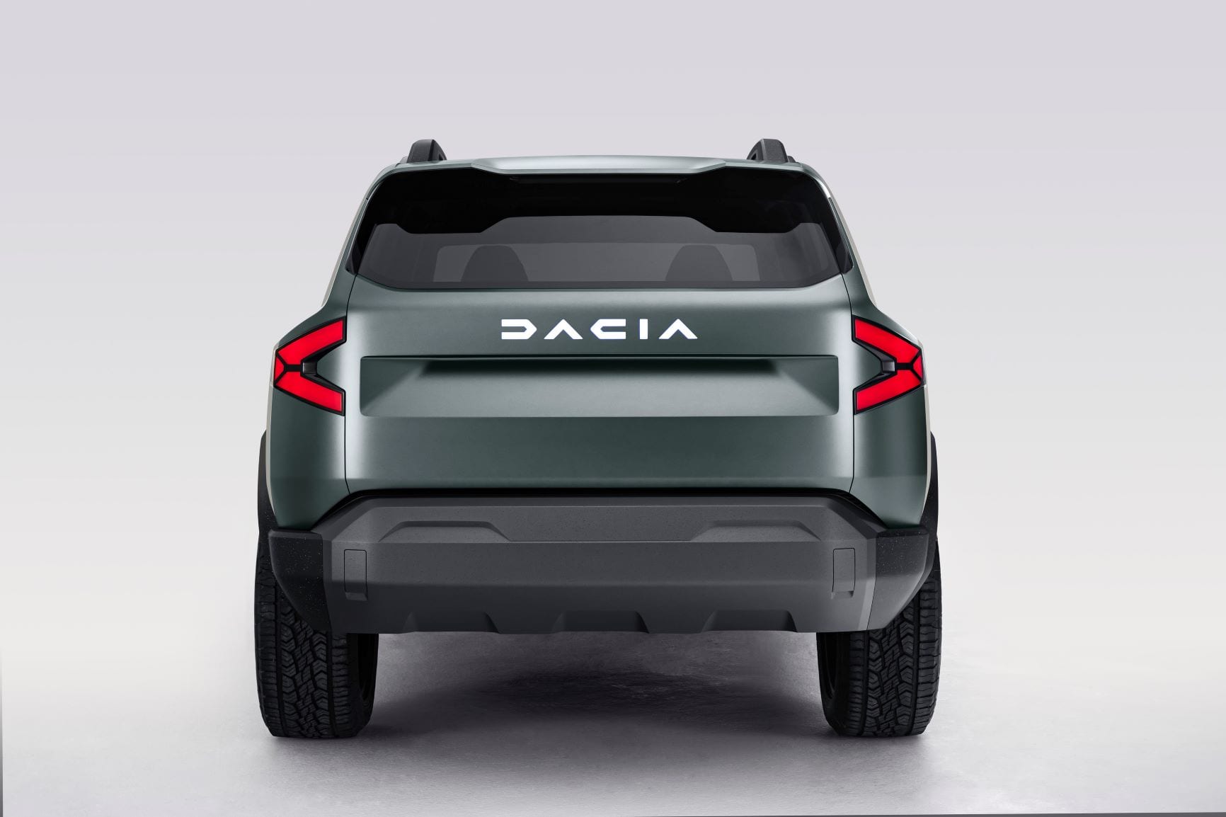 Rear view of the Dacia Bigster