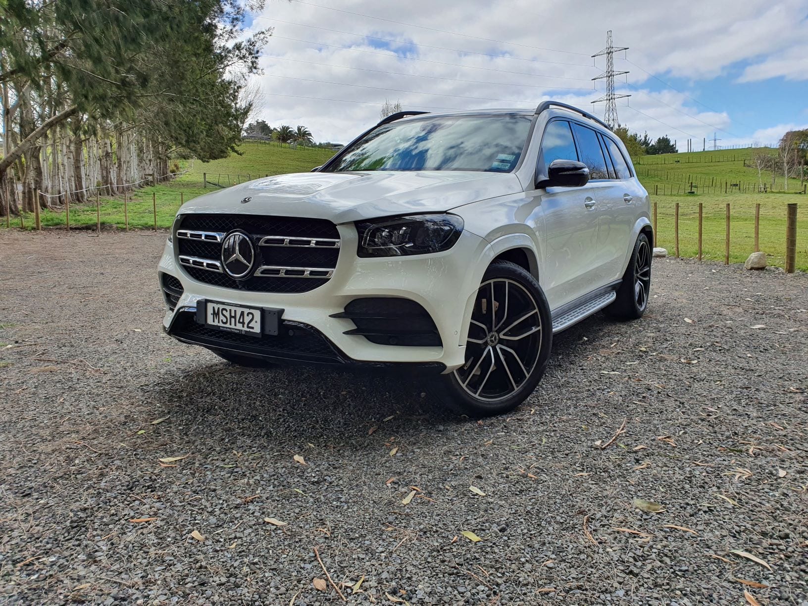 A front view of the Mercedes GLS