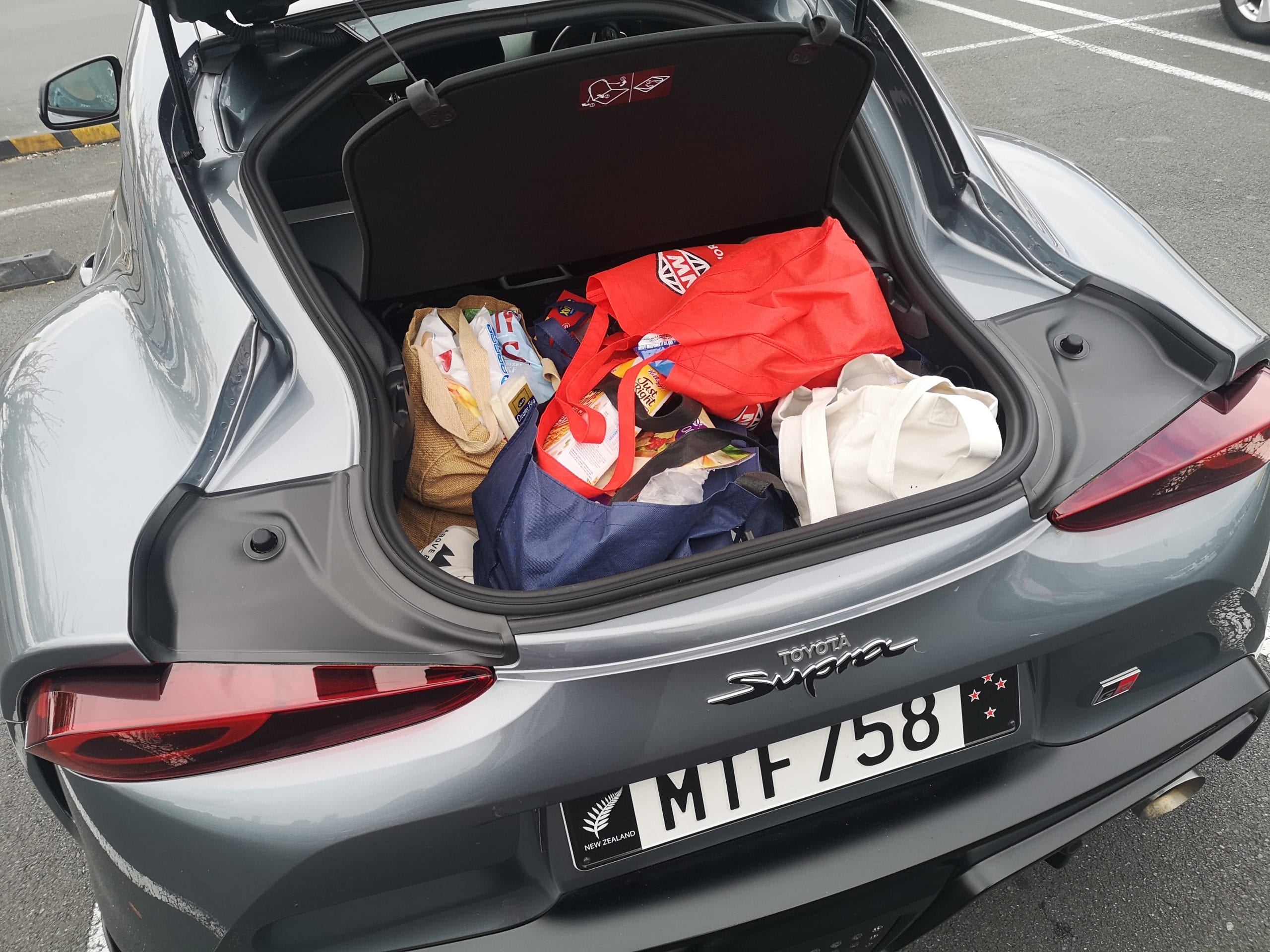It'll actually hold a weekly shop