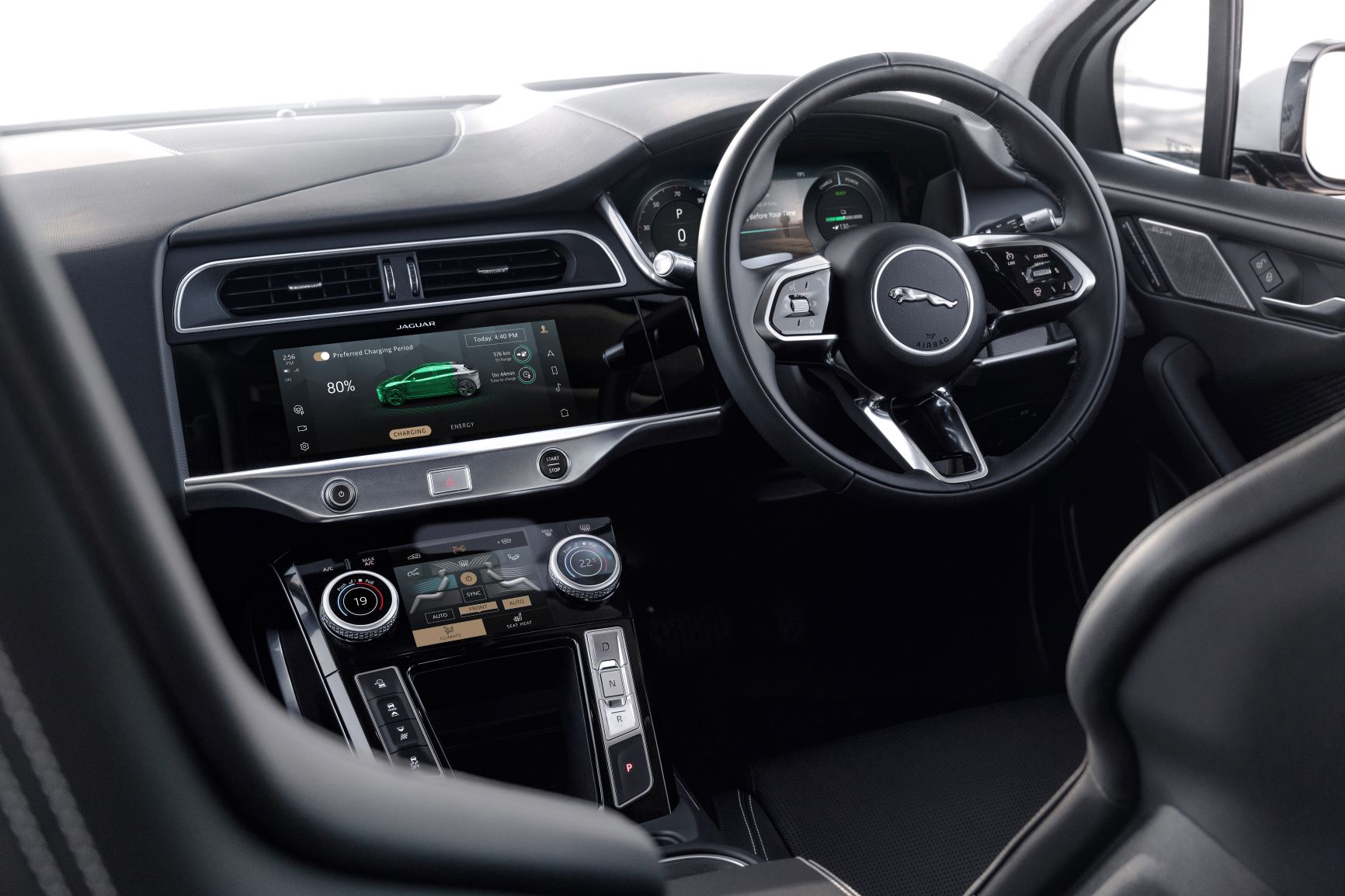 A Jaguar I-Pace charging
