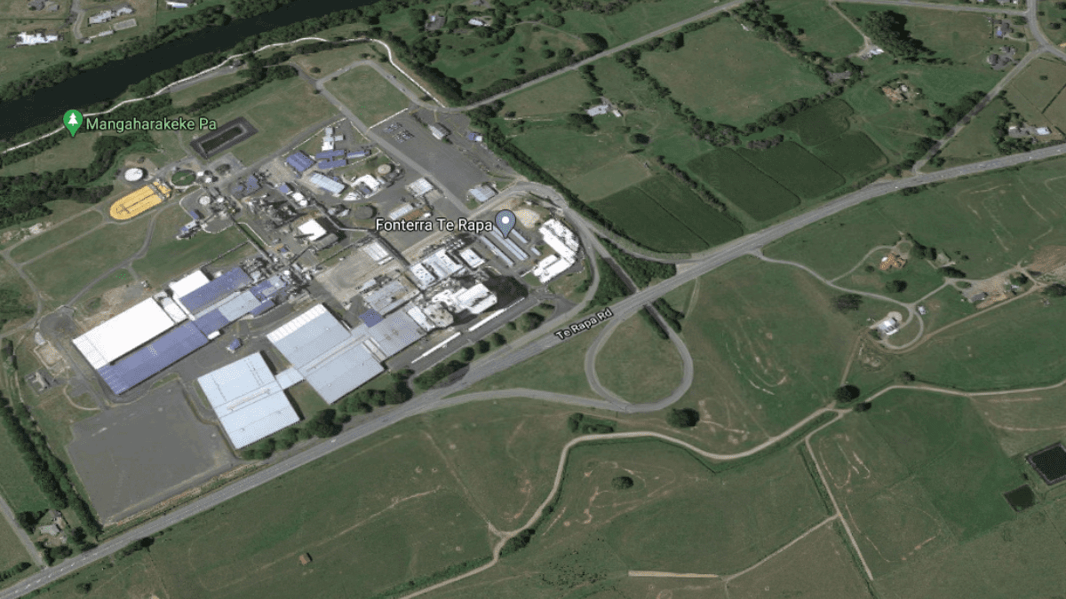 Aerial view of Te Rapa Dairy Factory area