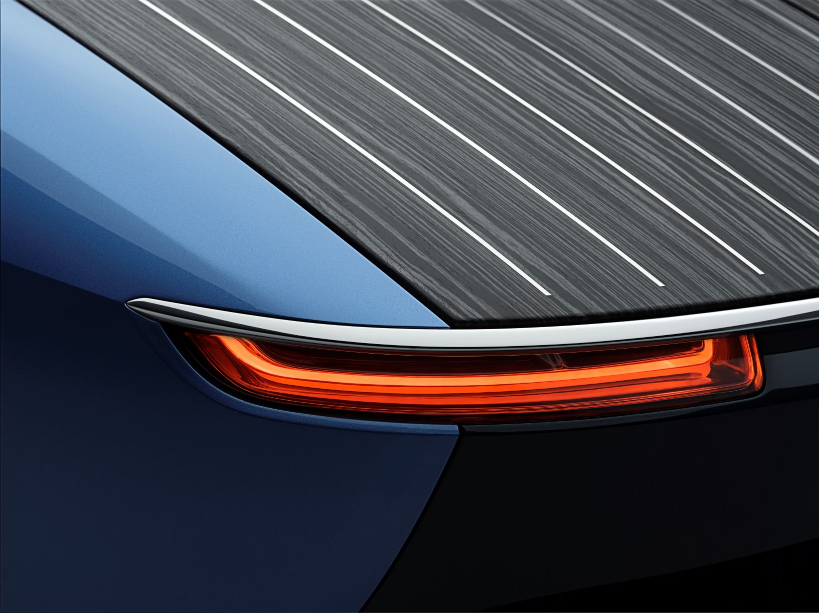 Rear tailight of the Rolls Royce Boat Tail