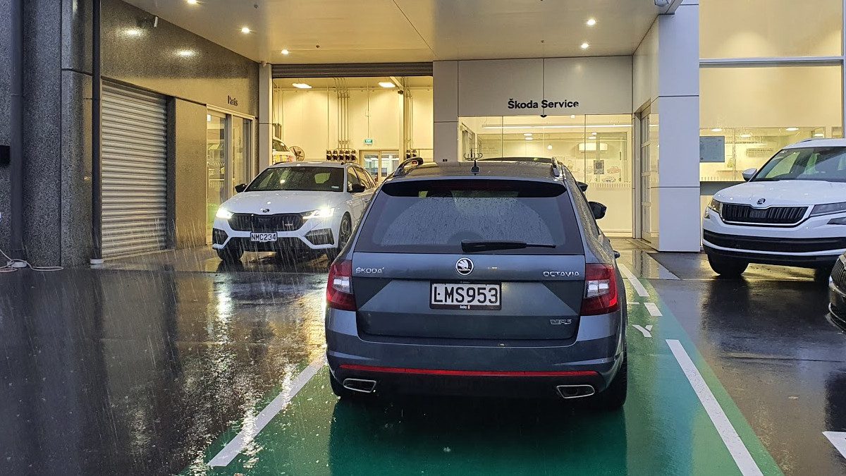 3rd and 4th generation SKODA Octavia RS wagons at Ebbett SKODA in Hamilton.