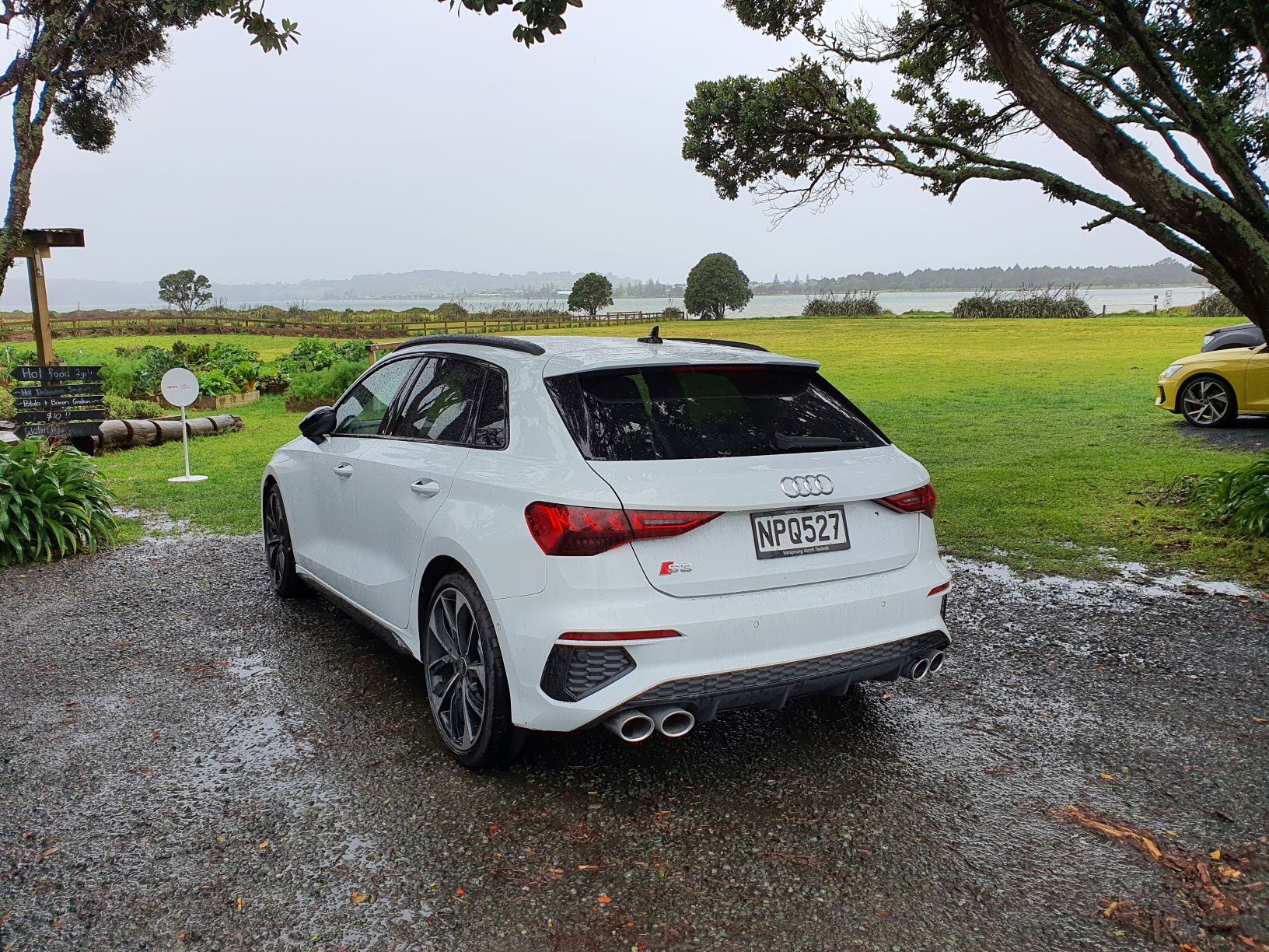 A white 4th generation Audi S3