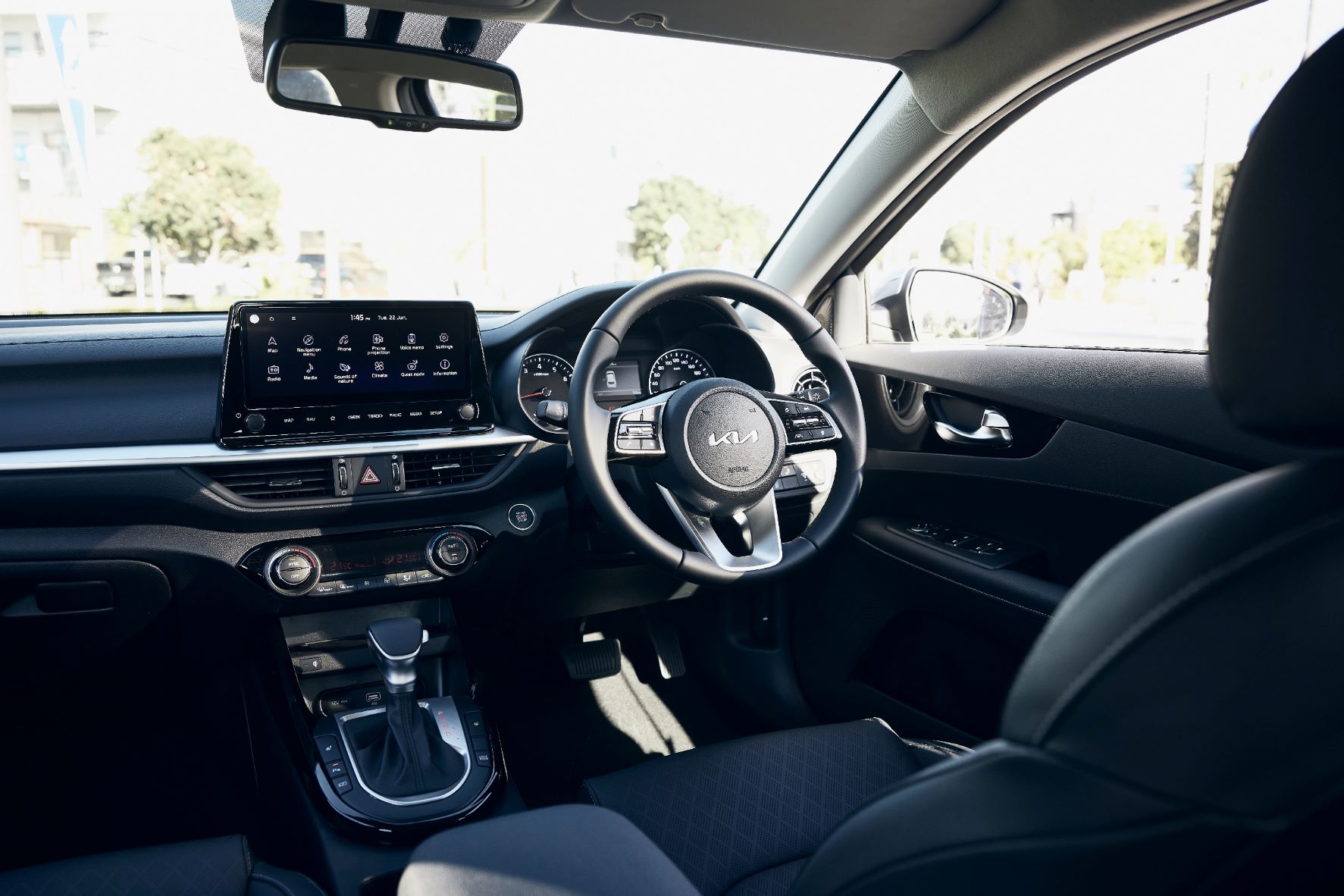 Interior of the MY22 Kia Cerato