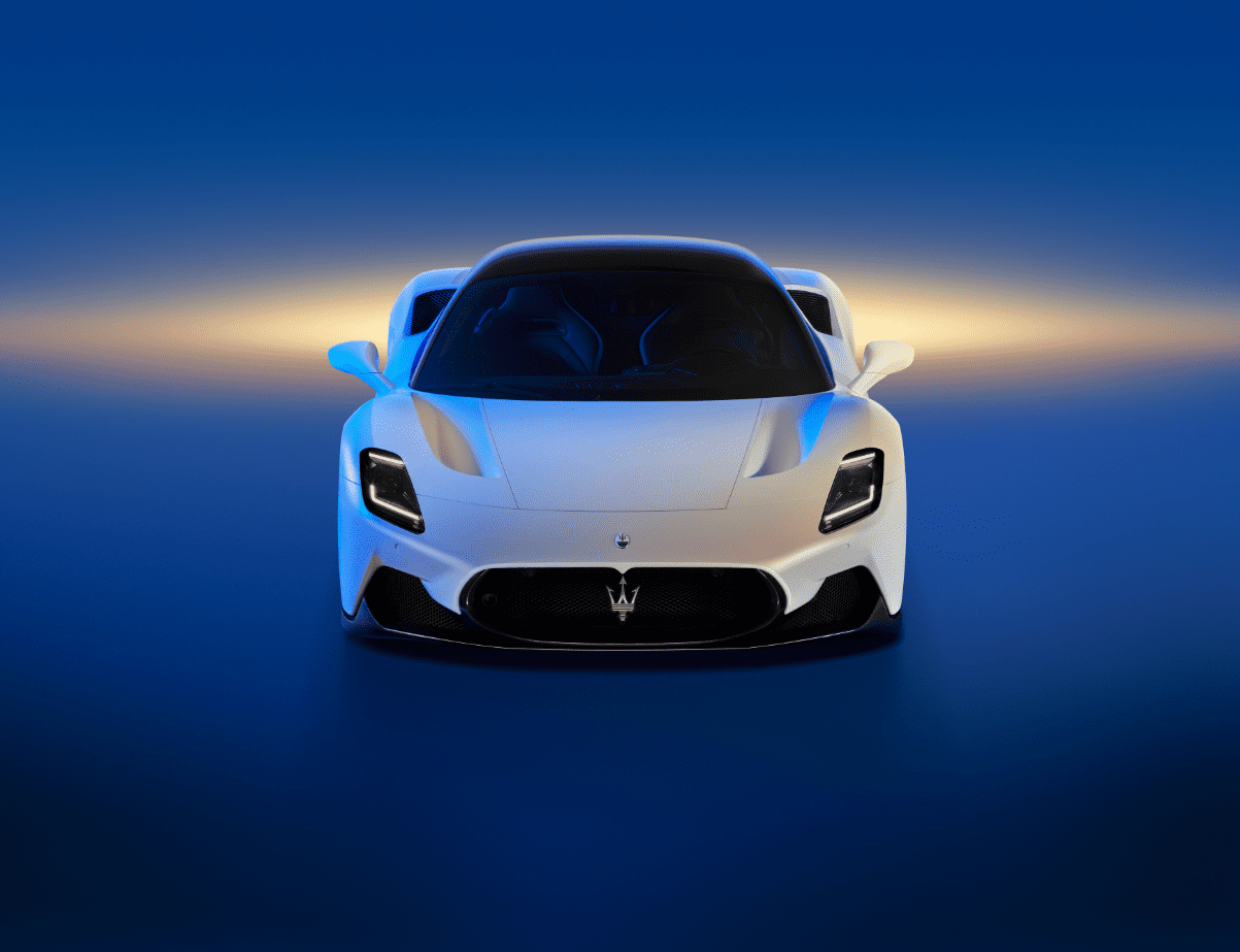 A front view of Maserati's MC20
