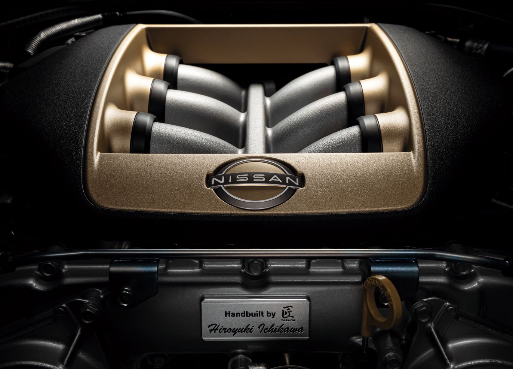 Engine on the Nissan GT-R T-Spec