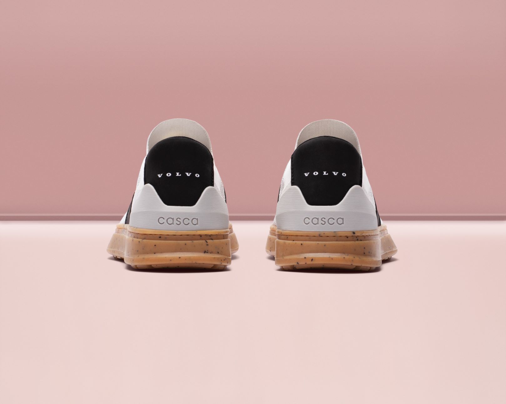 Rear view of the Volvo Casca sneakers