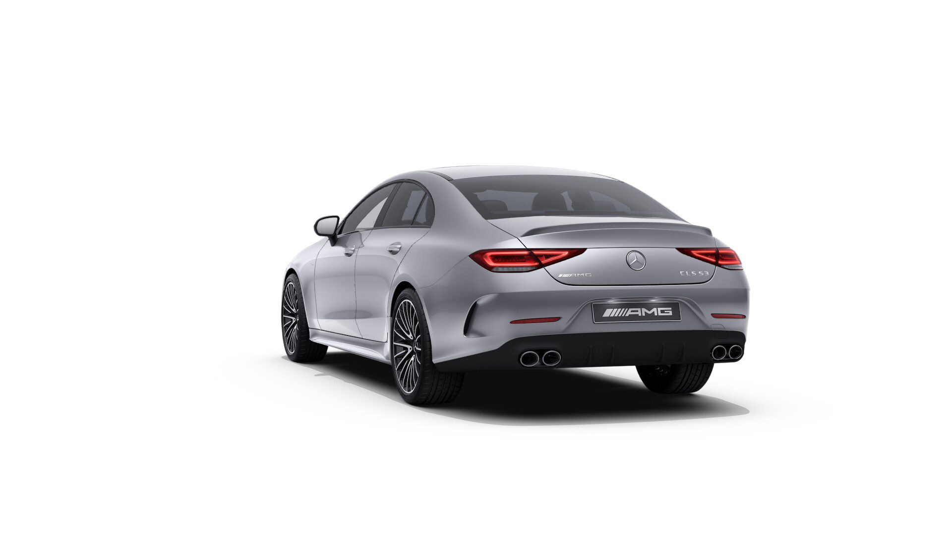 Rear three quarter shot of the Mercedes-AMG CLS53 4MATIC+