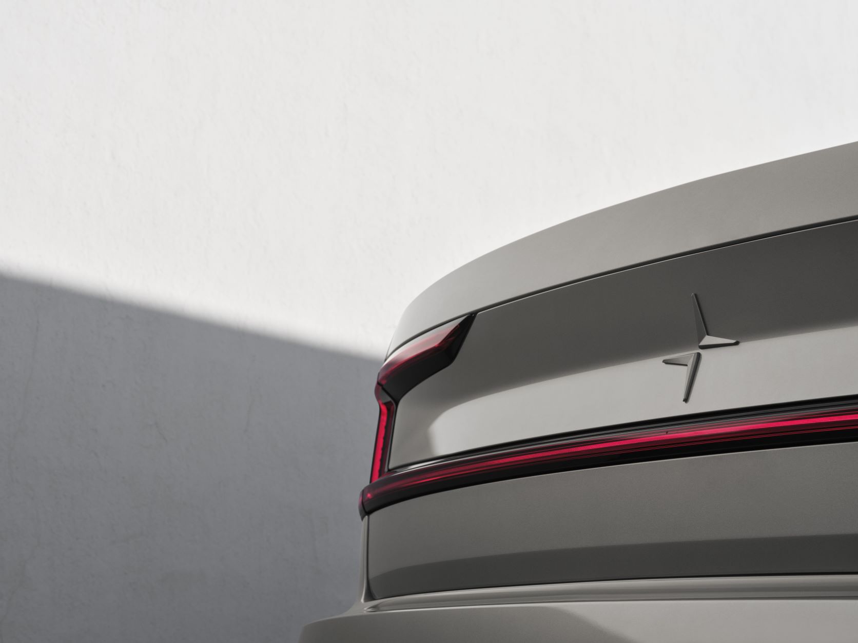 Rear shot of the Polestar 2