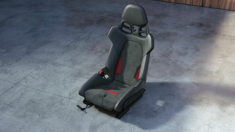 Porsche 3-D Printed bodyform bucket seat