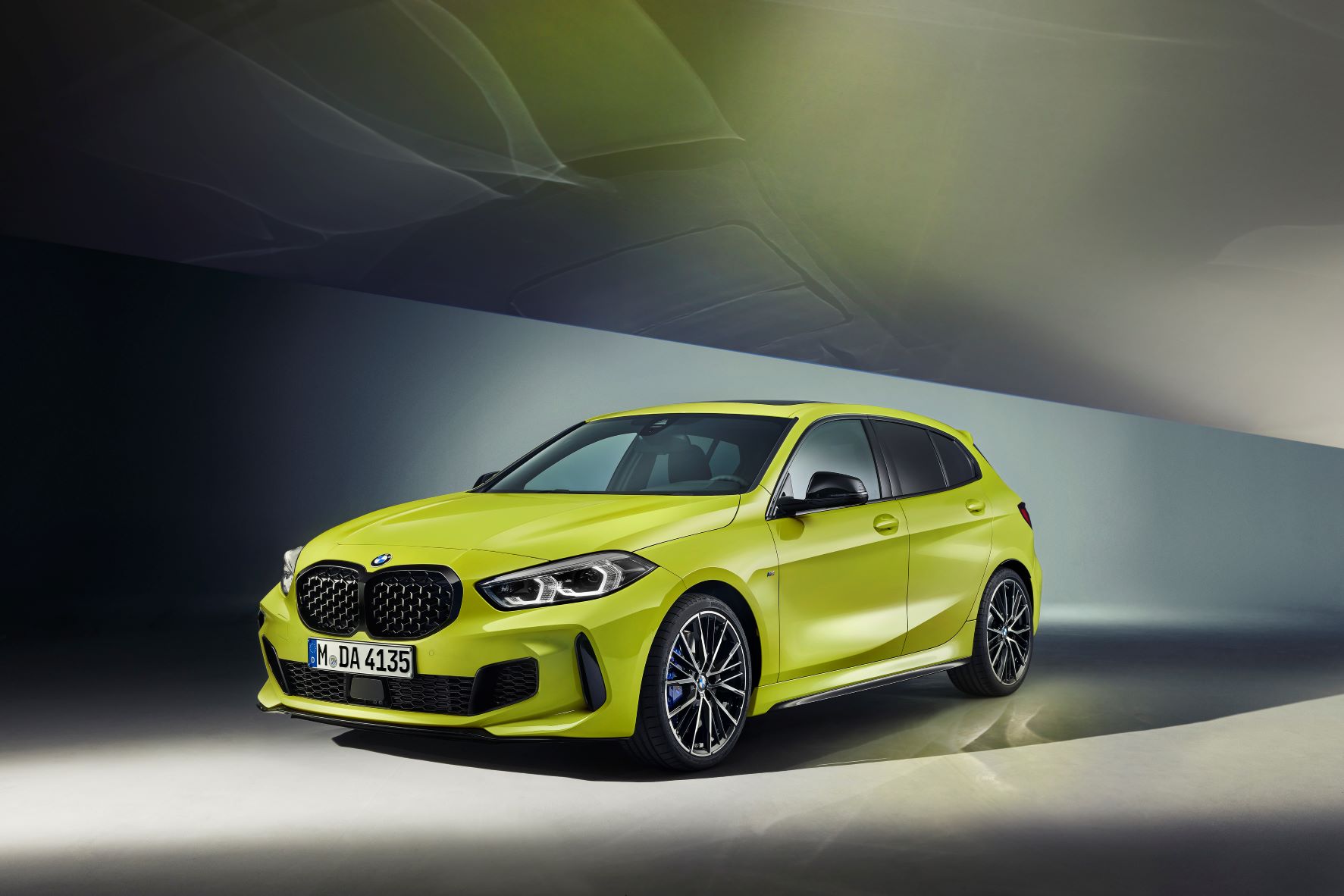 New BMW M135i X-drive in bright yellow