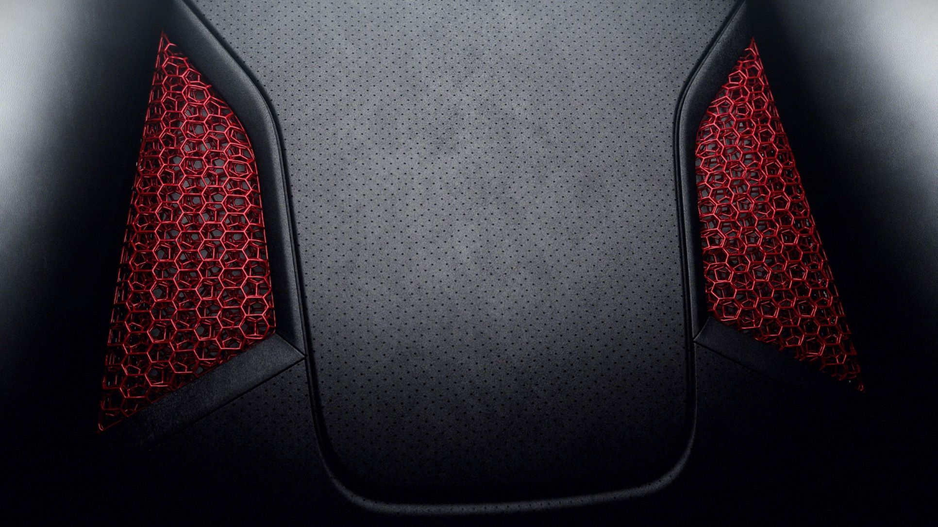 Cushioning on the Porsche 3-D printed bucket seats