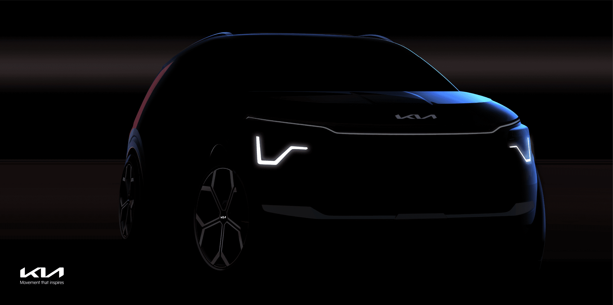 Front three quarters view of the 2022 Kia Niro