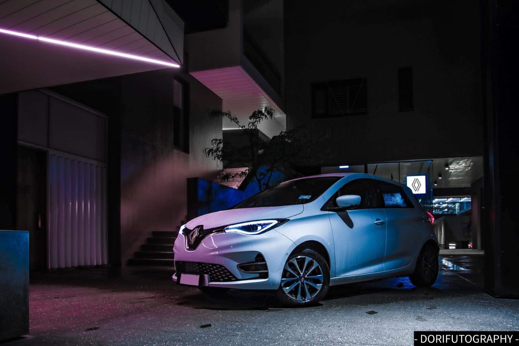 Front view of the new Renault Zoe