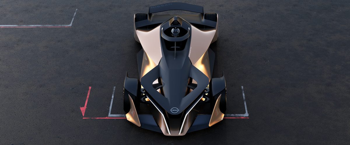 Front view of the Nissan Ariya Single Seat concept