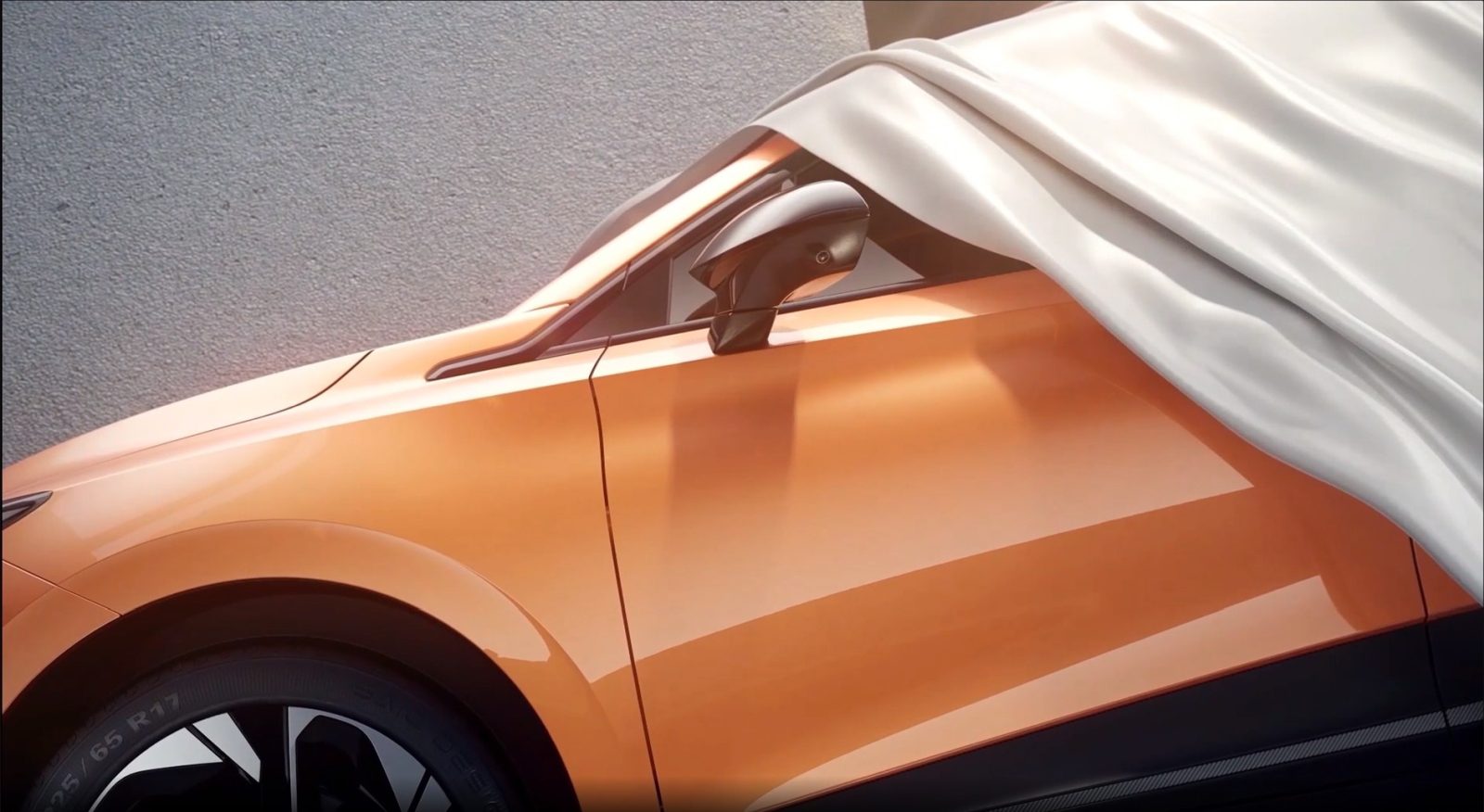 New MG electric car under cover