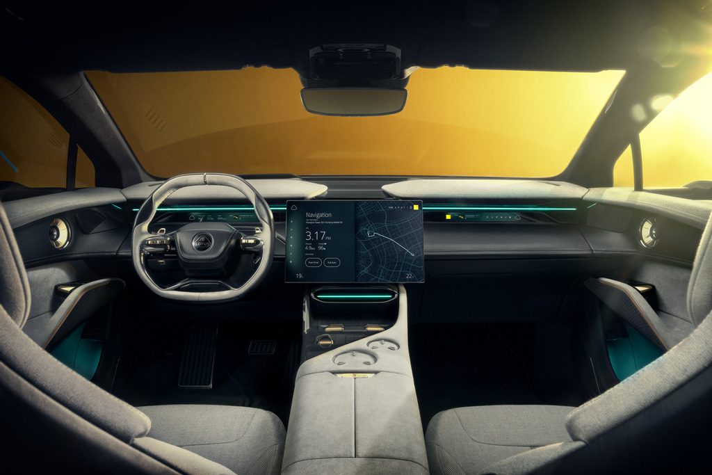 Interior of the Lotus Eletre