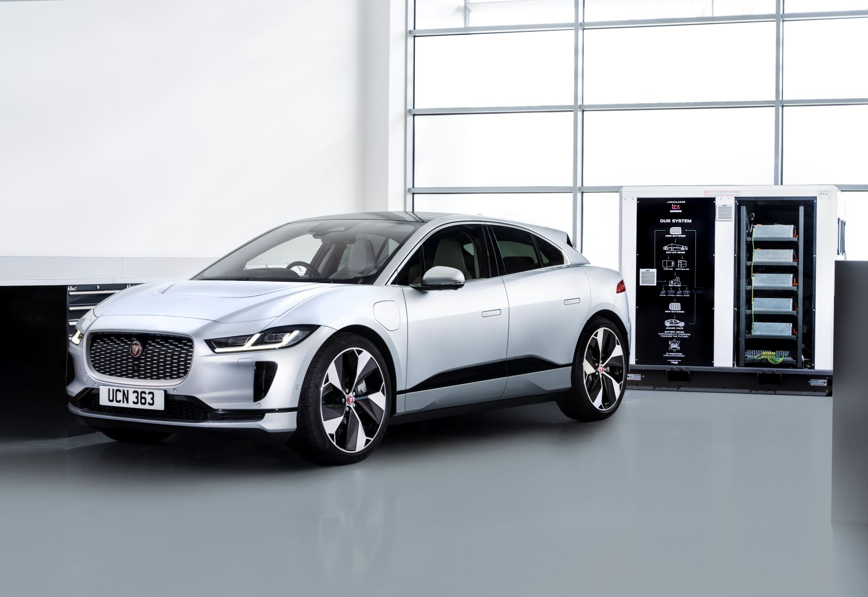 Jaguar I-Pace in white