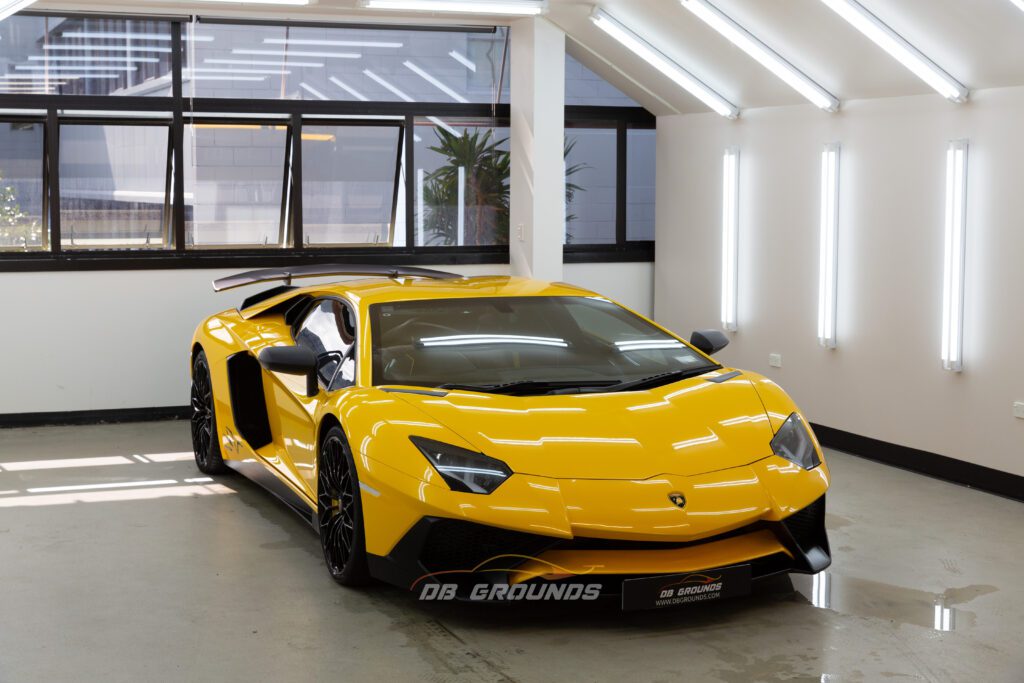 A Lamborghini Aventador SV at DB Grounds Auckland