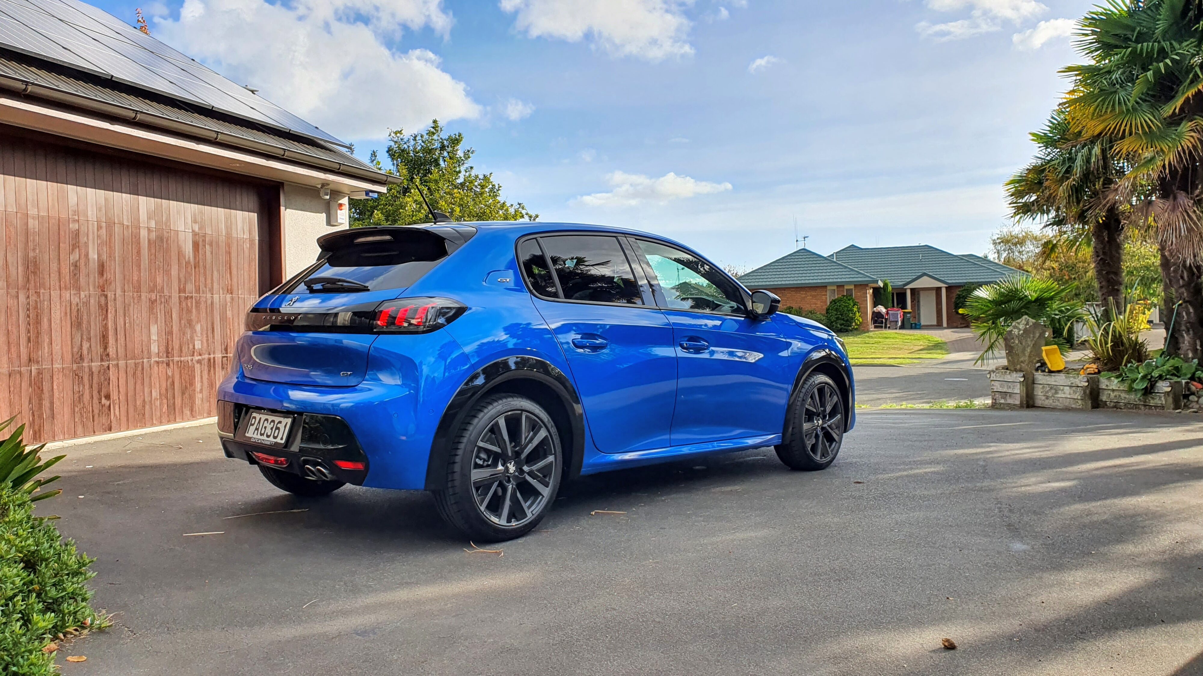 2022 Peugeot 208 GT rear side view