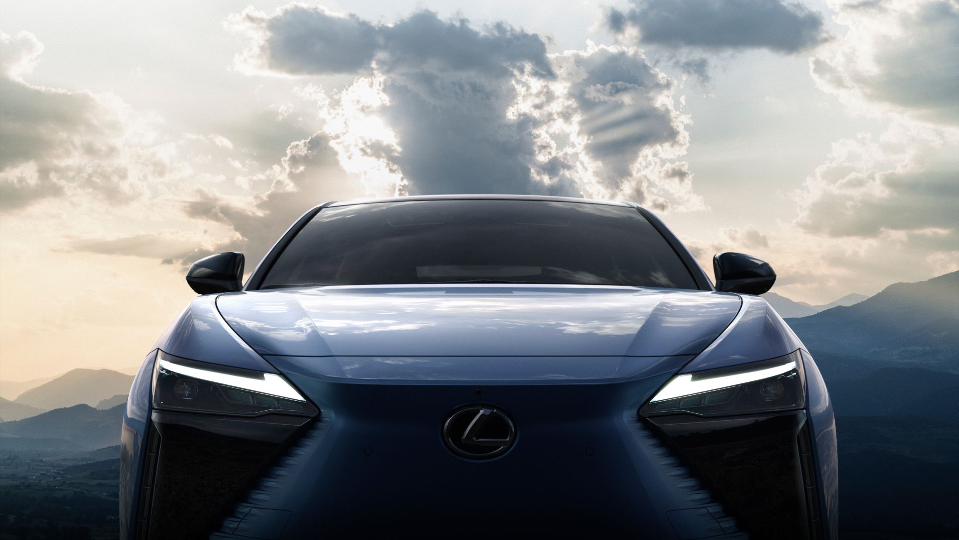 Front view of the new Lexus RZ450e
