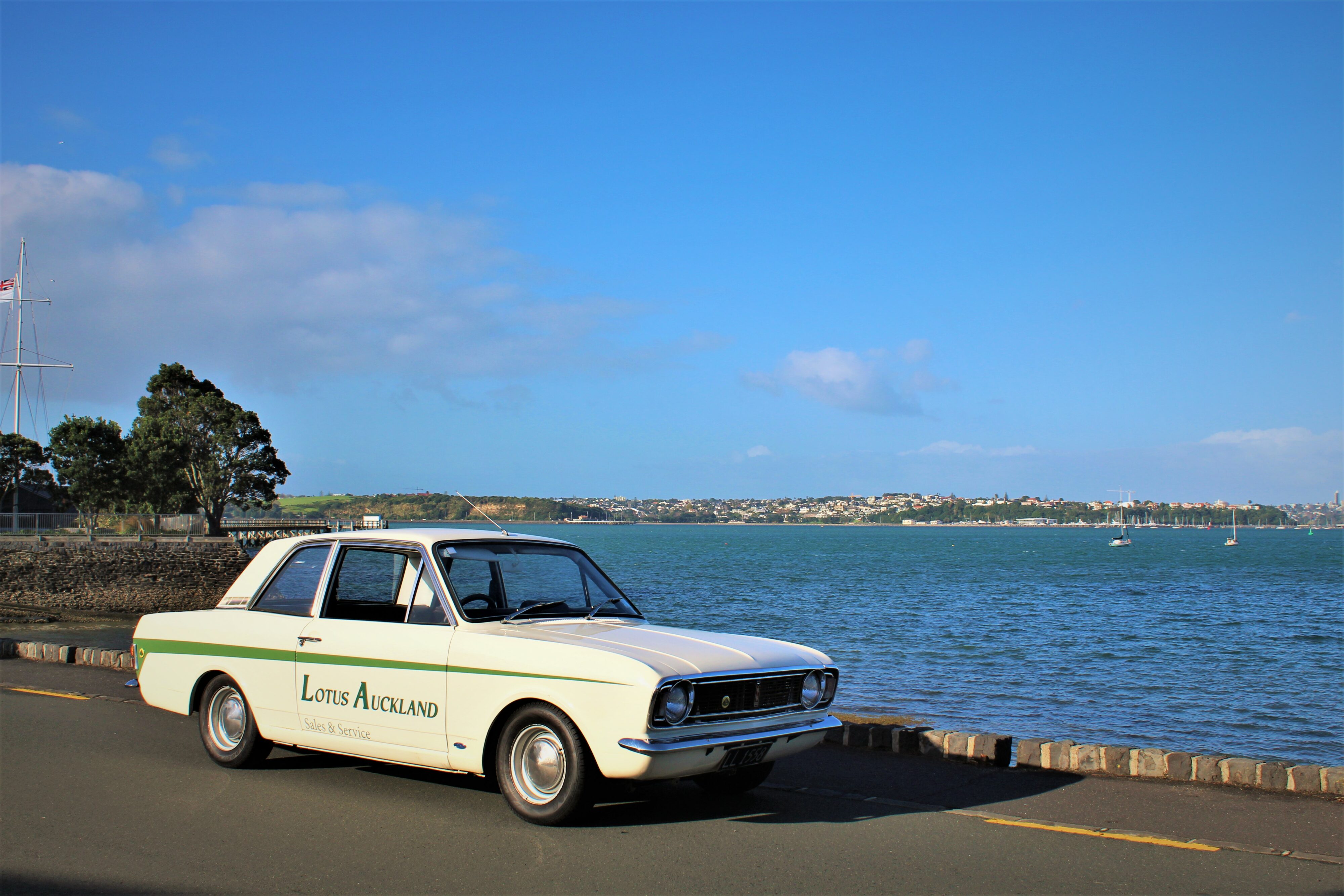 Photo Ancienne Course Auto – Lotus Ford Cortina MkII, Rally Car, 1968, Tirage Original