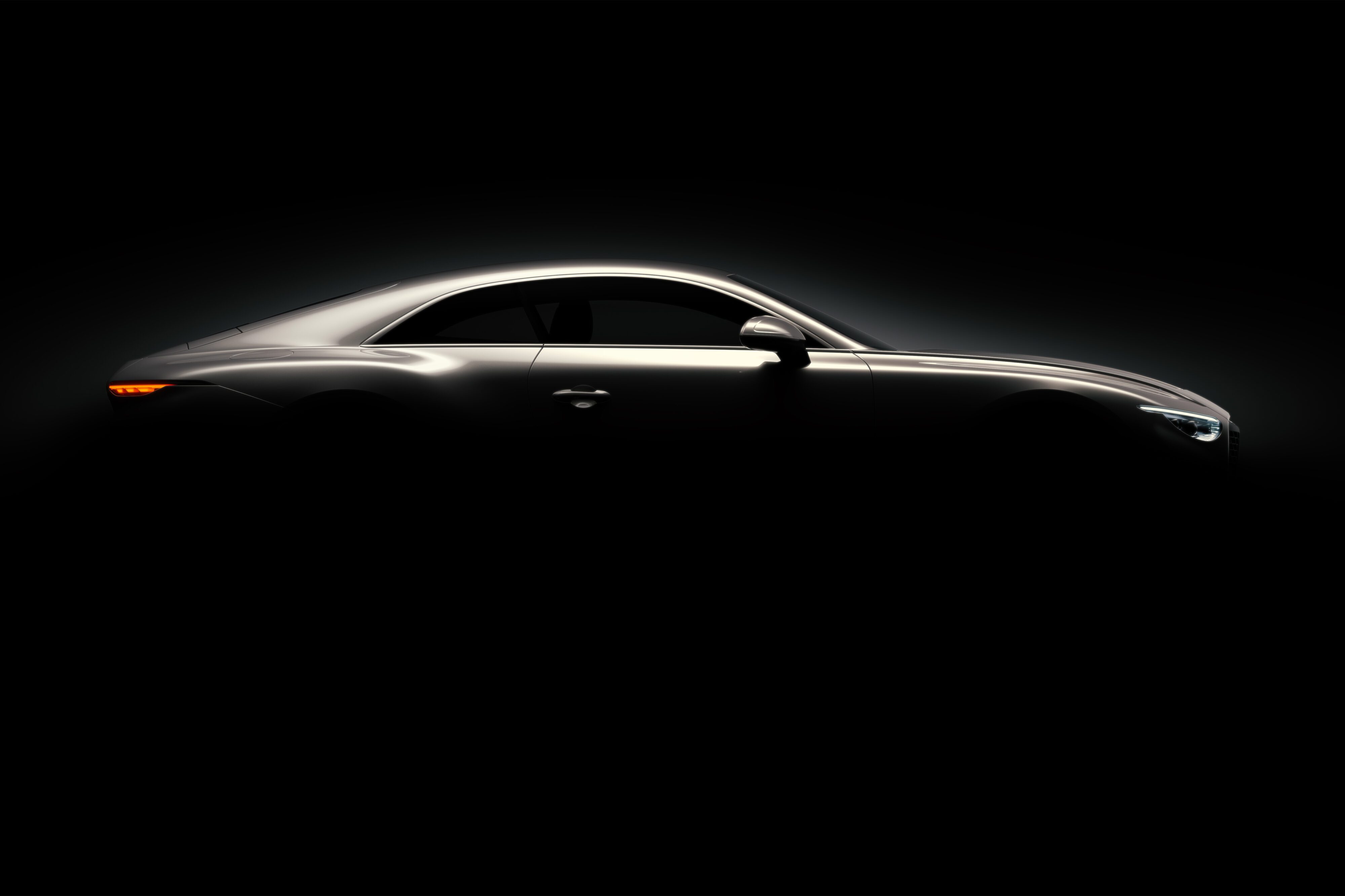 Silhouette of the Bentley Mulliner Batur GT car
