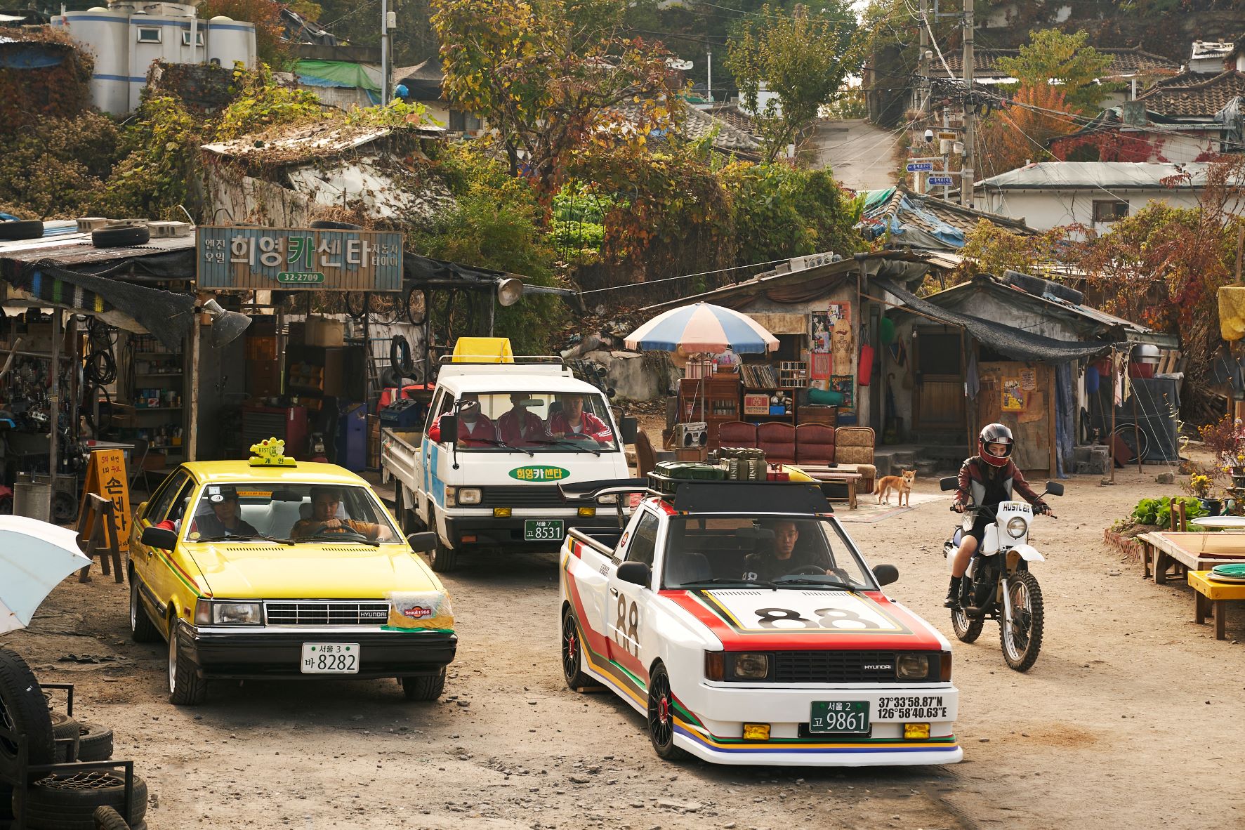 Hyundai Retro Models in Netflix Film Seoul Drive