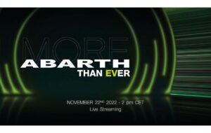 Teaser image for the Abarth EV reveal