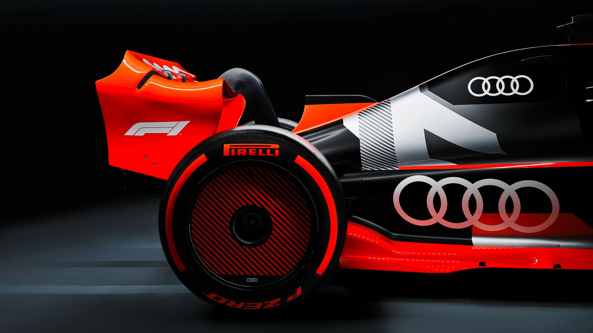 Rear half of the Audi Sport Formula 1 concept car