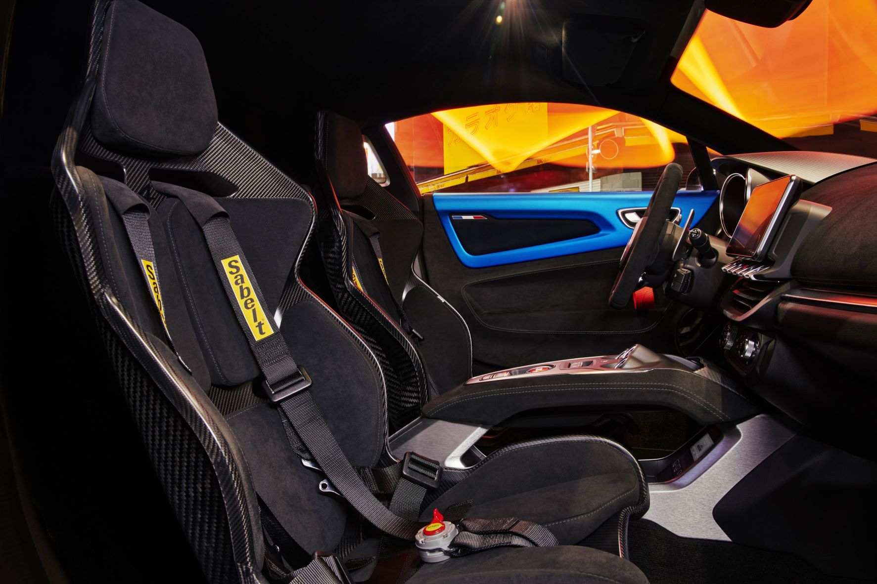 Interior of the Alpine A110R.
