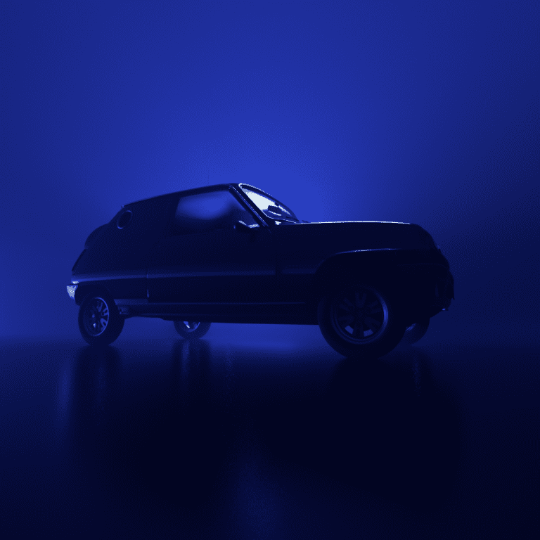 A teaser view of the Renault 5 NFT