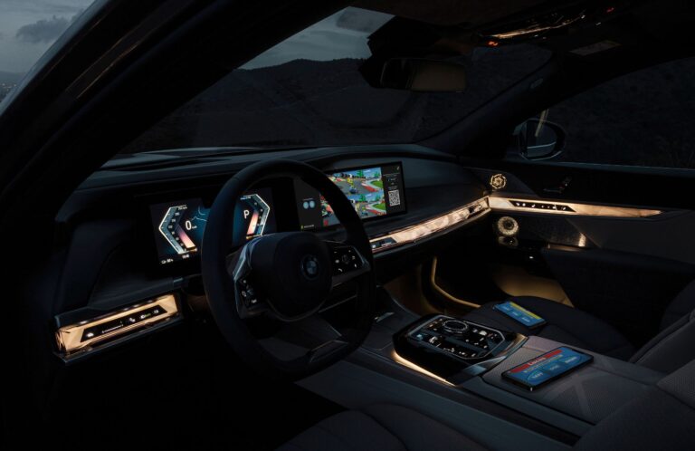 Interior view of the new BMW iX